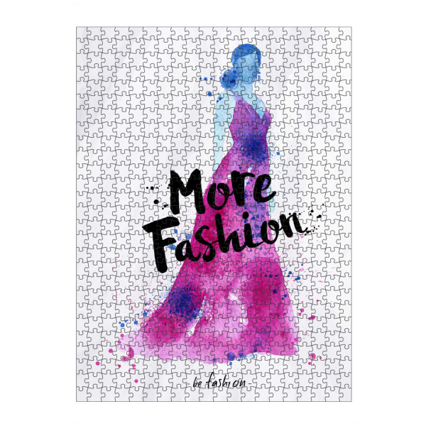Puzzle Ravensburger "Watercolor dress more fashion" artboxONE - Typografie,Menschen,Fashion