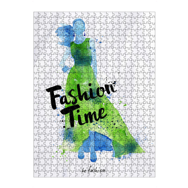 artboxONE Puzzle "Watercolor dress fashion time" artboxONE - Typografie,Fashion