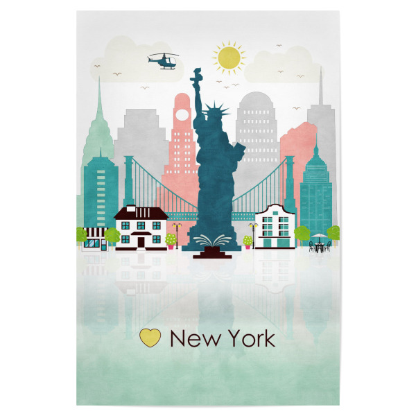 Poster 30x20 cm "New York Skyline 01" artboxONE - Städte / New York,Reise,Reise / Länder
