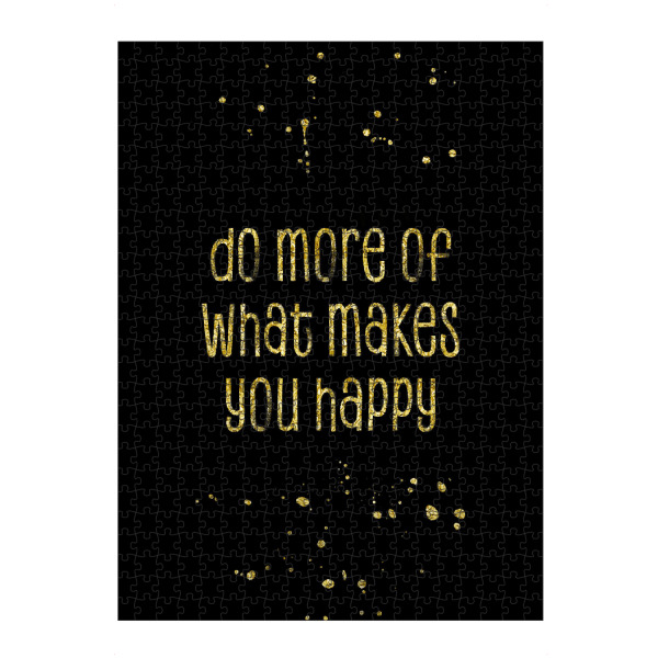 Puzzle Ravensburger "GOLD Art Happy" artboxONE - Typografie