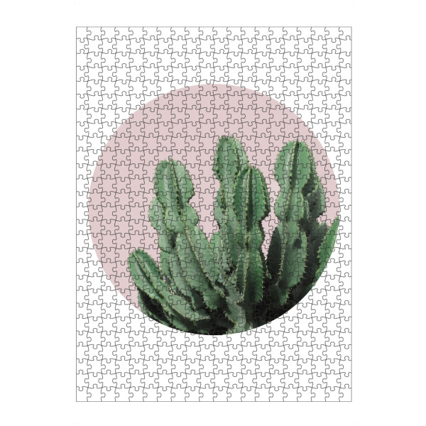 artboxONE Puzzle "Cactus in a circle" artboxONE - Natur,Abstrakt