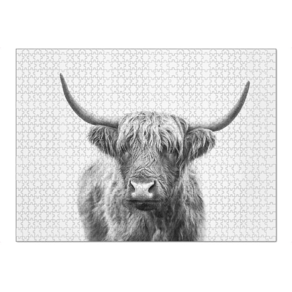 Puzzle Ravensburger "Highland Bull" artboxONE - Tiere