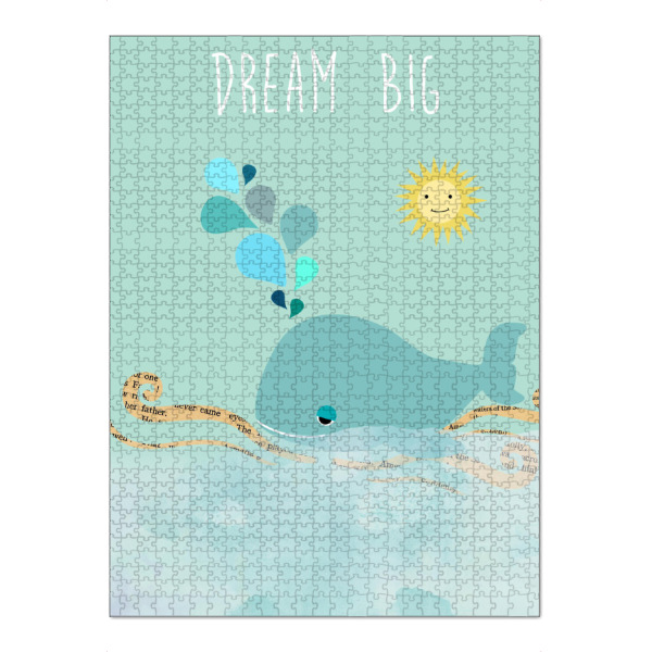 Puzzle Ravensburger "Dream Big Walfisch" artboxONE - Typografie,Für Kinder,Unterwasser