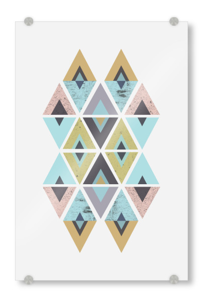 Acrylglasbild "Mid-Century Geometric 01" artboxONE - Abstrakt,Geometrie