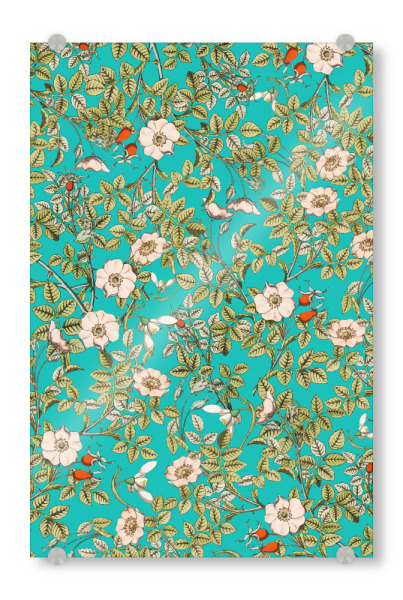 Acrylglasbild "Teal Botanical" artboxONE - Natur,Floral