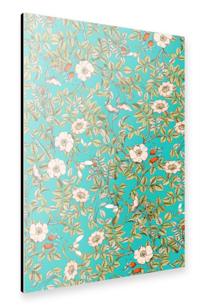 Alu-Dibond "Teal Botanical" 30x20 cm artboxONE