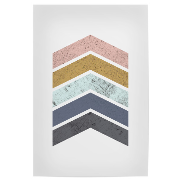 Poster 30x20 cm "Mid-Century Geometric Chevrons" artboxONE - Abstrakt,Geometrie
