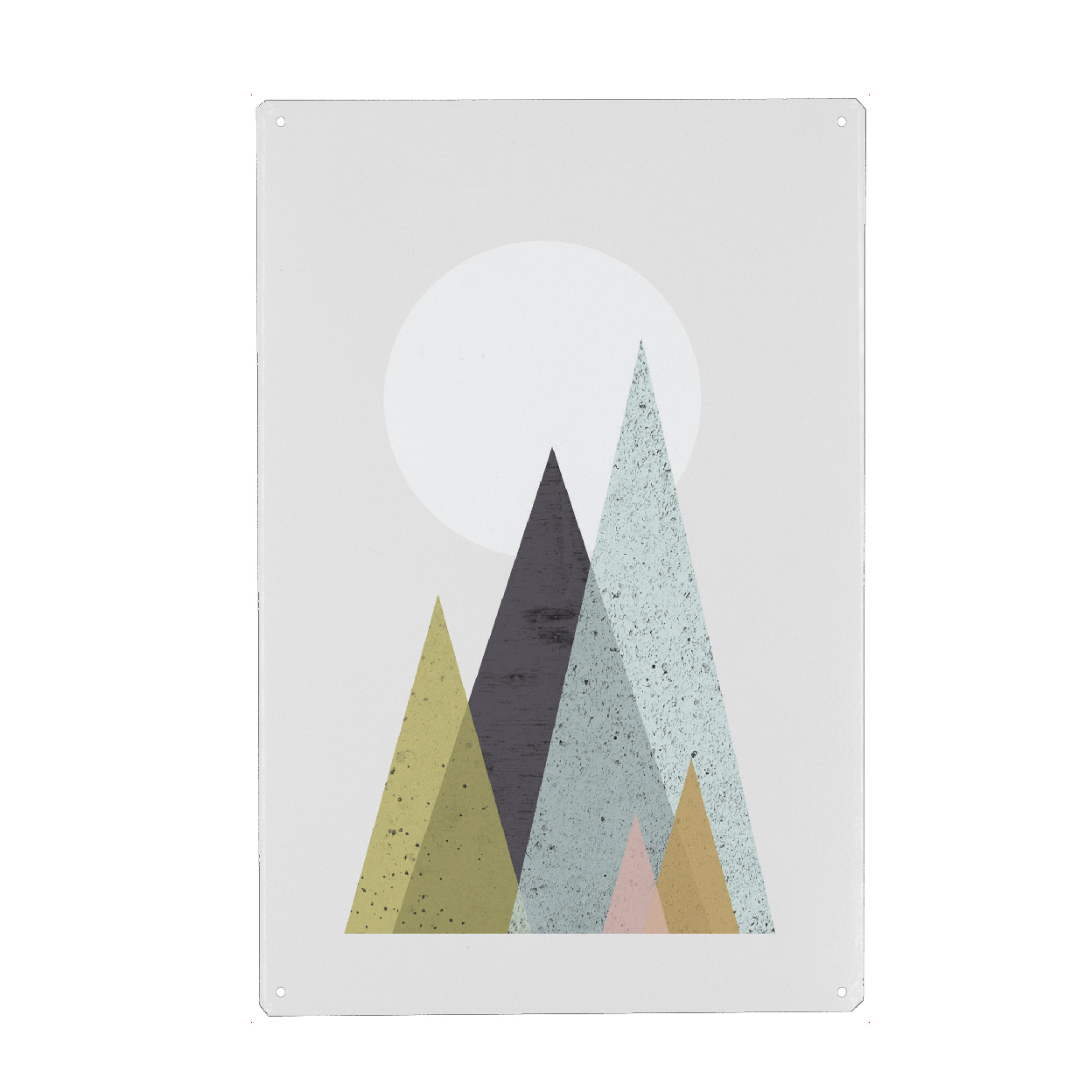 Holzbild "Mid-Century Nordic Mountains" artboxONE - Abstrakt