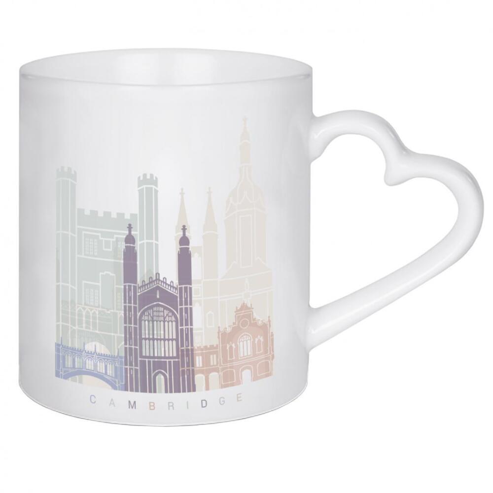 Herztasse "CAMBRIDGE-SKYLINE-PASTELL" artboxONE - Städte,Architektur