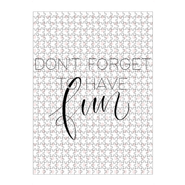 Puzzle Ravensburger "Don't forget to have fun" artboxONE - Typografie,Festivals