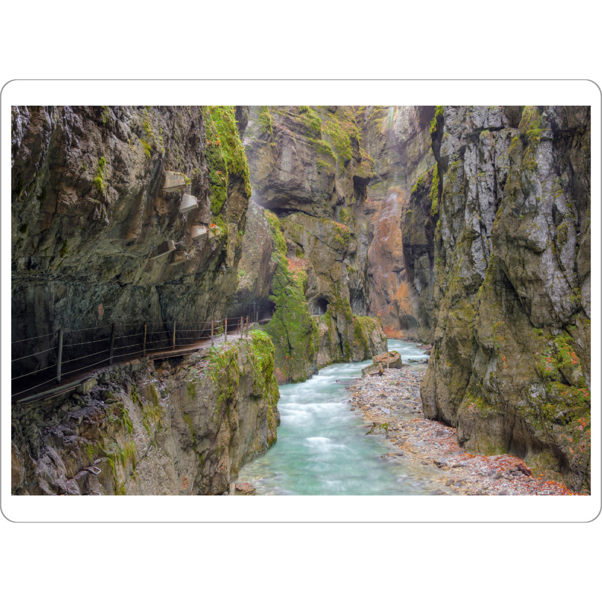 Tischset "In der Partnachklamm" artboxONE - Natur,Reise - Bayern,Bavaria,Deutschland,Süddeutschland,Partnachklamm,Schlucht,Felsen,Natur,Bach