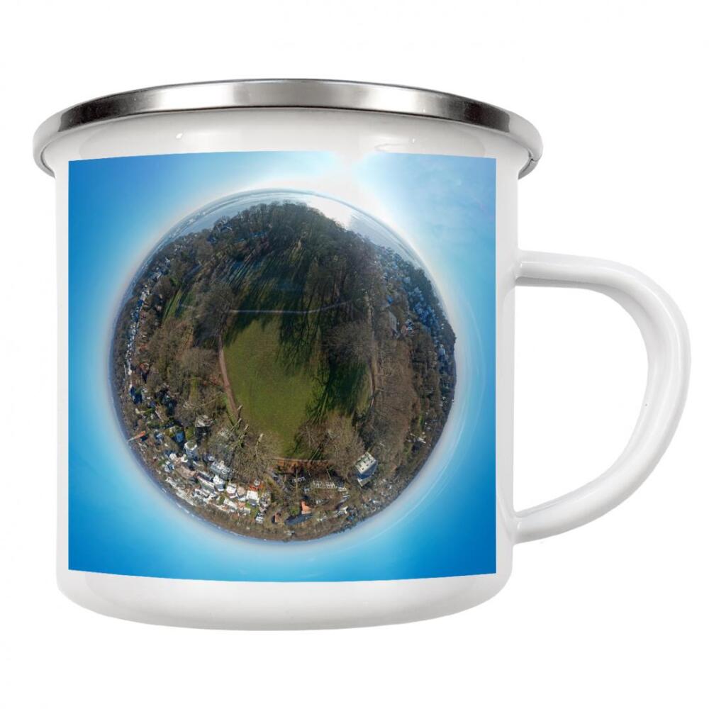 Emaille Tasse "Hamburg-Blankenese Hessepark; 50m" artboxONE - Städte,Städte / Hamburg,Natur,Reise,Architektur