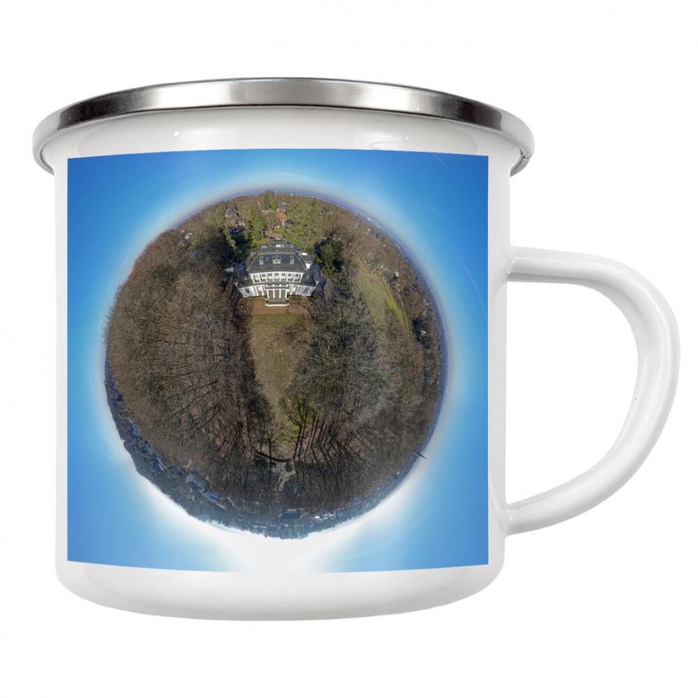 Emaille Tasse "HH-Blankenese, GoßlersPark; H30m" artboxONE - Städte,Städte / Hamburg,Natur,Reise,Architektur
