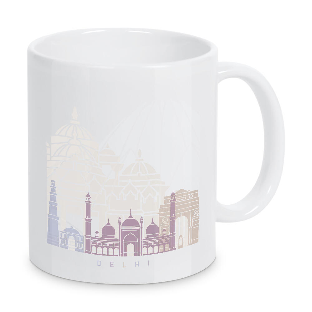 Tasse "DELHI SKYLINE PASTELL" artboxONE - Städte,Architektur