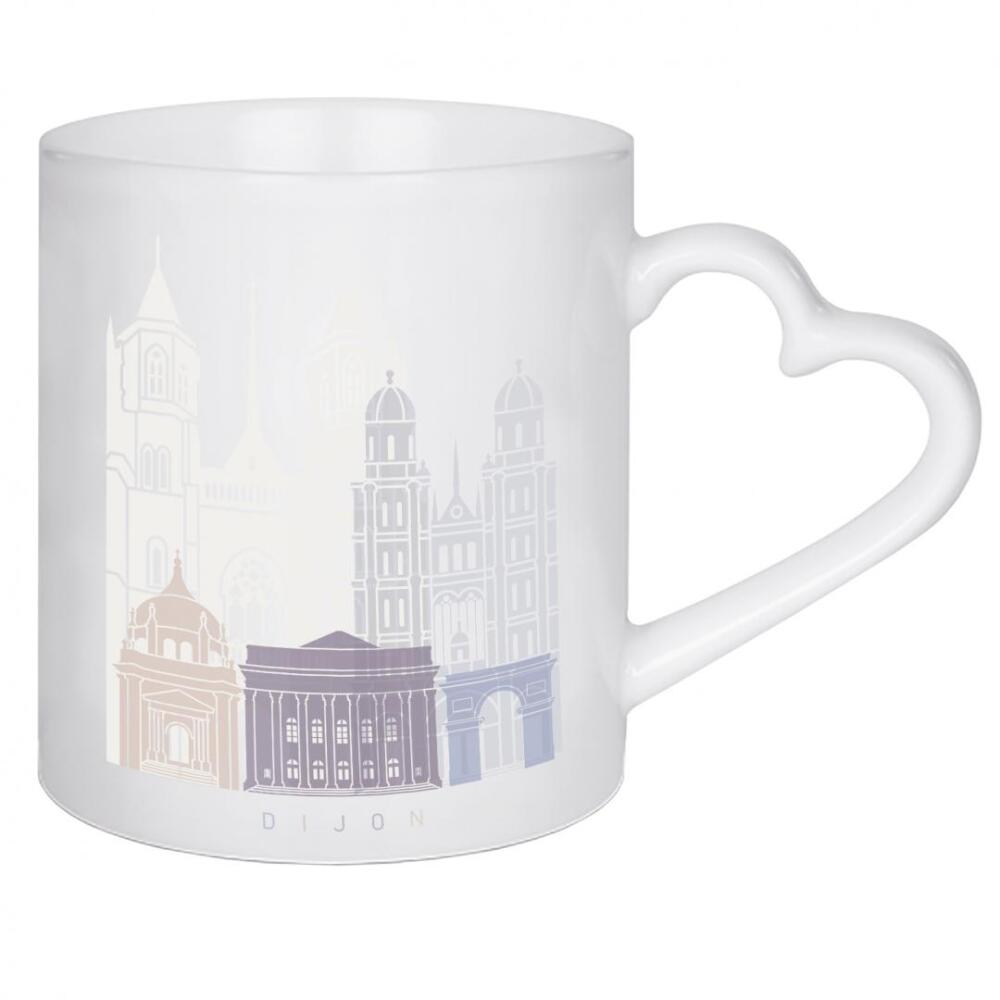Herztasse "DIJON SKYLINE PASTELL" artboxONE - Städte,Architektur