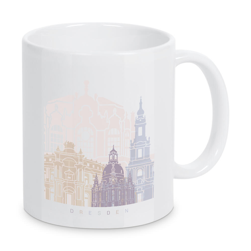 Tasse "DRESDEN SKYLINE PASTELL-B" artboxONE - Städte,Architektur
