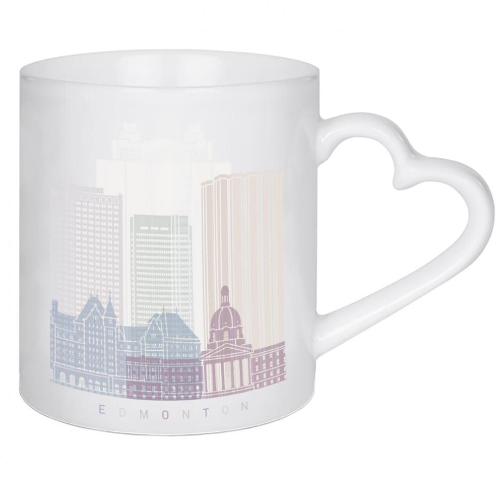 Herztasse "EDMONTON-SKYLINE-PASTELL" artboxONE - Städte,Architektur