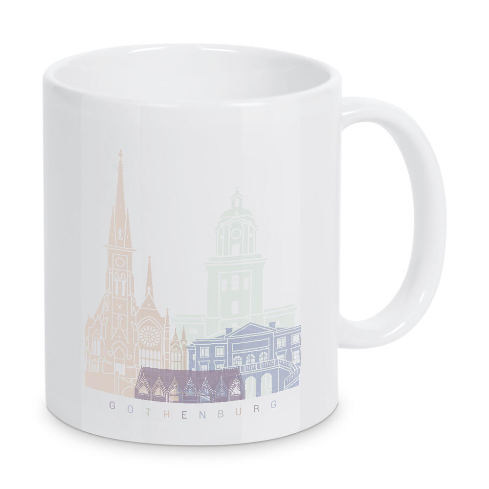 Tasse "GÖTEBORG SKYLINE PASTELL" artboxONE - Städte,Architektur