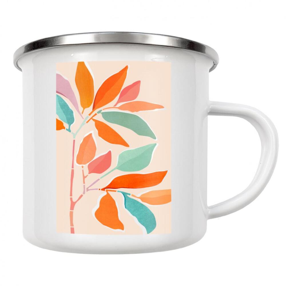 Emaille Tasse "Regenbogenbaum" artboxONE - Natur,Floral,Abstrakt