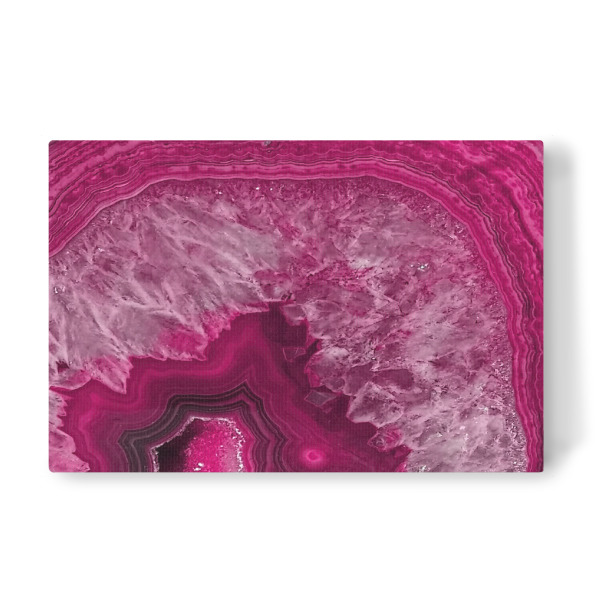 Leinwandbild "Pink Agate Marble Gem Stone" artboxONE - Marmor