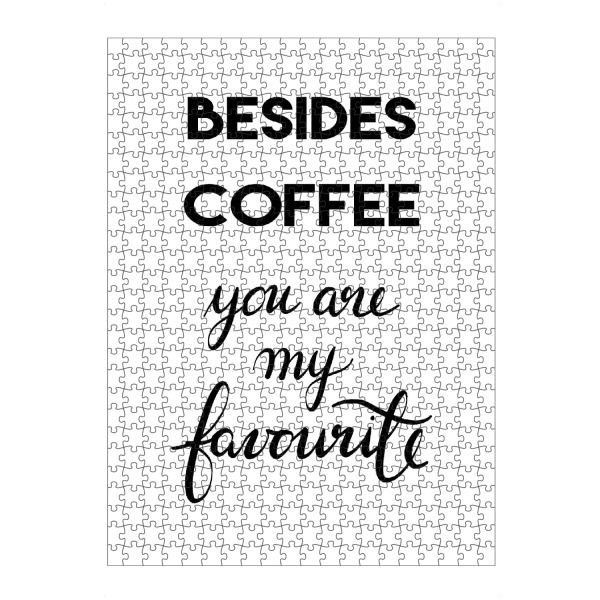 artboxONE Puzzle "You are my Favourite" artboxONE - Typografie,Essen & Trinken,Schwarzweiß,Liebe,Lustig