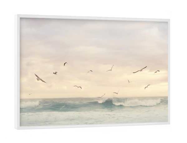 Poster mit weißem Rahmen "Sunset 3" artboxONE - Natur,Reise / Afrika