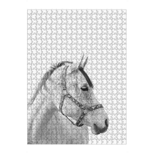 artboxONE Puzzle "Horse 3" artboxONE - Tiere,Schwarzweiß
