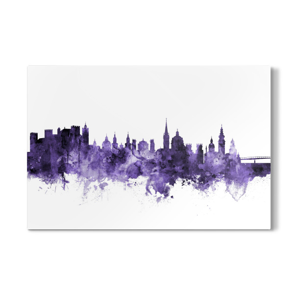Galerie-Print "Salzburg Austria Skyline violet" 30x20 cm artboxONE