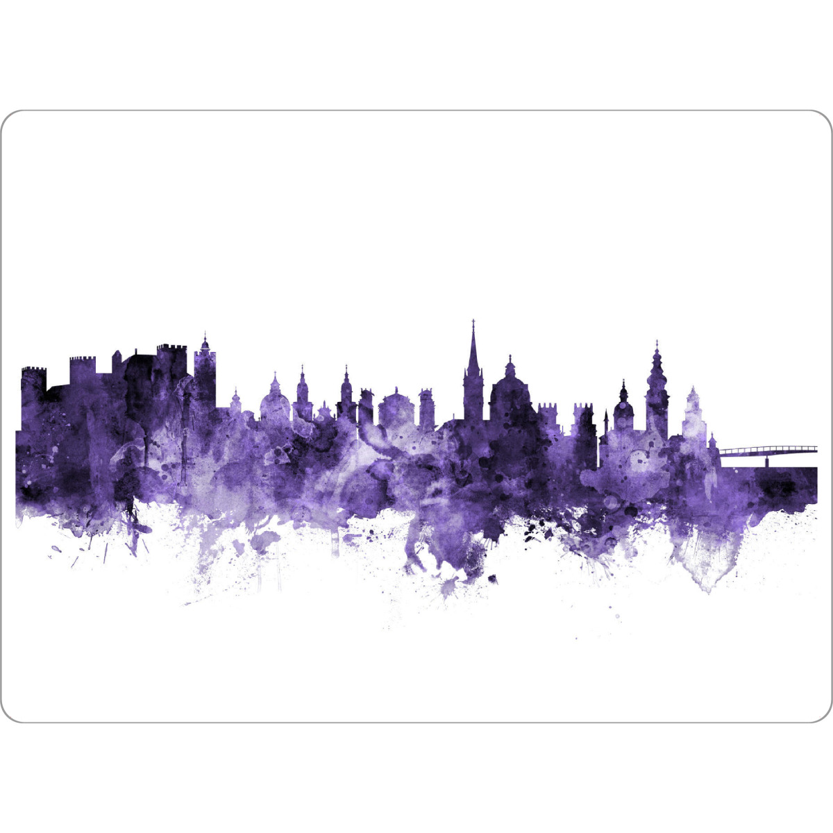 Tischset "Salzburg Austria Skyline violet" artboxONE - Städte,Reise,Ultraviolet,Städte / Weitere