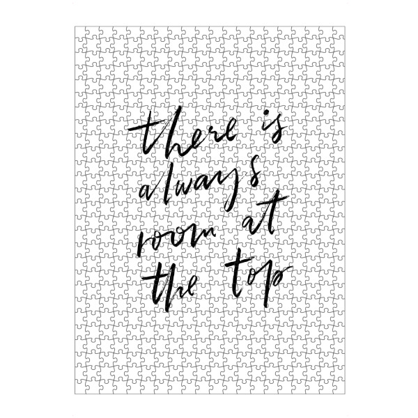 artboxONE Puzzle "There Is Always Room At The Top" artboxONE - Typografie,Schwarzweiß,Sport / Motivation