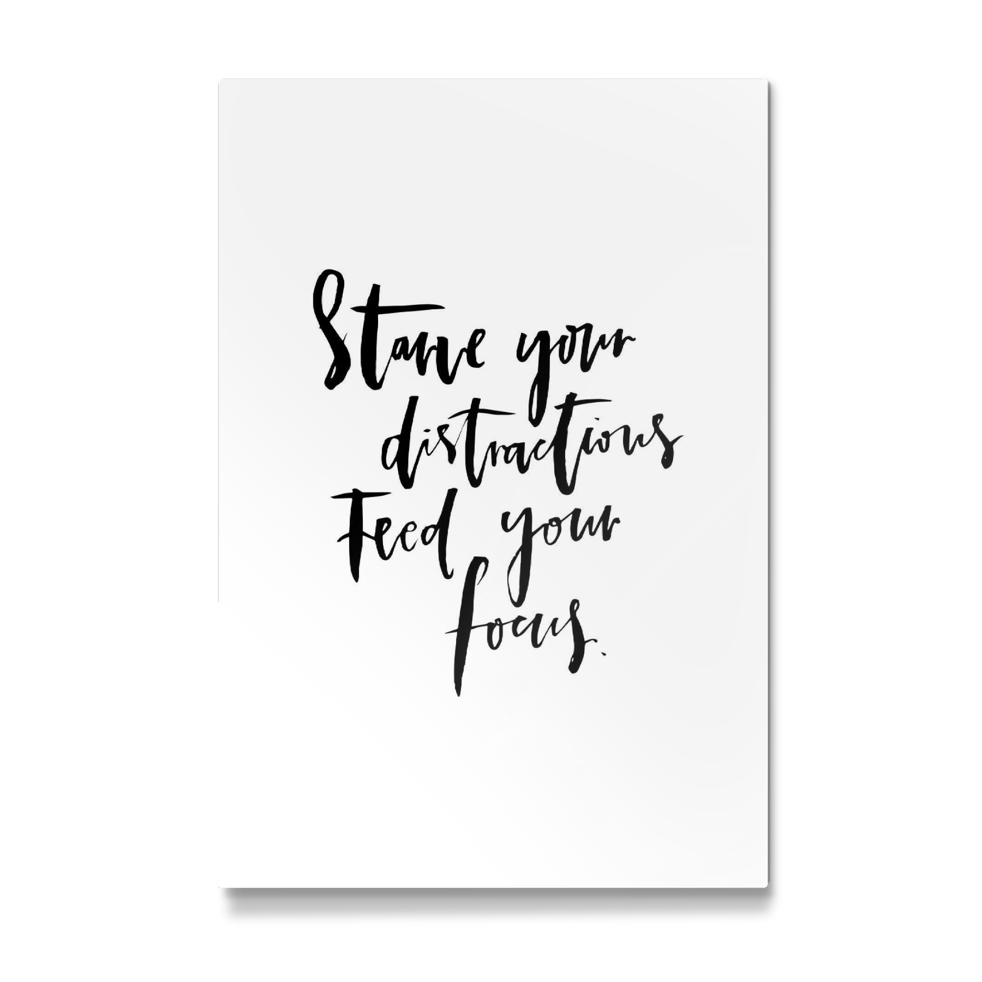 Galerie-Print "Starve Distractions Feed Focus" 75x50 cm artboxONE