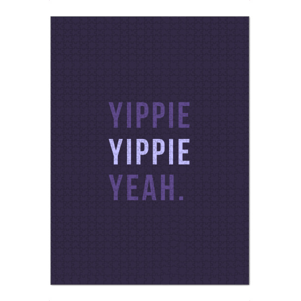 Puzzle Ravensburger "Yippie UV" artboxONE - Typografie,Ultraviolet