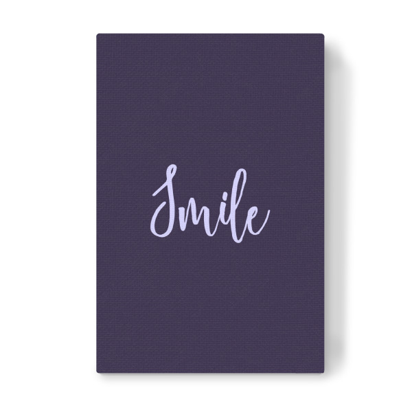 Leinwandbild "Smile 2" artboxONE - Typografie,Ultraviolet