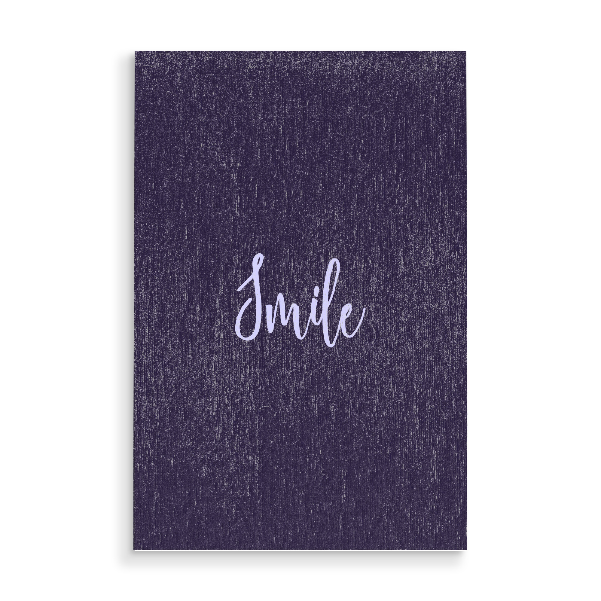 Holzbild "Smile 2" artboxONE - Typografie,Ultraviolet