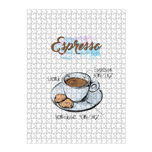 artboxONE Puzzle "Espresso coffee" artboxONE - Essen & Trinken - Rezept,Drink,Trinken,Coffee,Bar,Zucker,Tasse,Cafe,Kuchen,Kaffee - Bild rezept