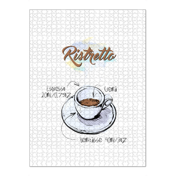 Puzzle Ravensburger "Ristretto coffee" artboxONE - Essen & Trinken - Rezept,Drink,Trinken,Coffee,Bar,Zucker,Tasse,Cafe,Kaffee - Bild rezept
