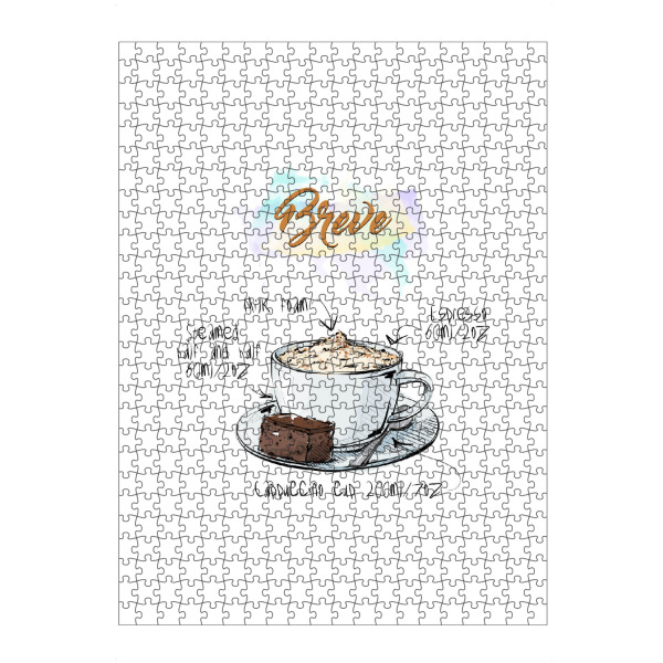 Puzzle Ravensburger "Breve coffee" artboxONE - Essen & Trinken - Rezept,Drink,Trinken,Coffee,Bar,Zucker,Tasse,Cafe,Kuchen,Kaffee - Bild rezept