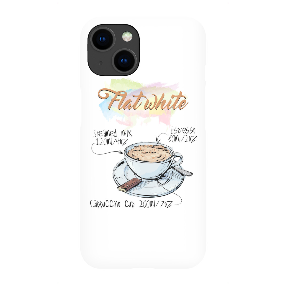 "Flat White coffee"für iPhone - Premium-Case Handyhülle artboxONE