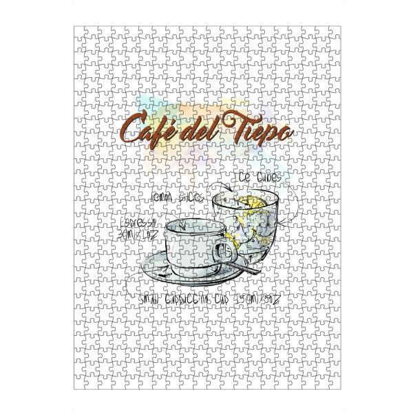 Puzzle Ravensburger "Café del Tiepo" artboxONE - Essen & Trinken - Rezept,Drink,Trinken,Coffee,Bar,Zucker,Tasse,Cafe,Zitrone,Kaffee - Bild rezept