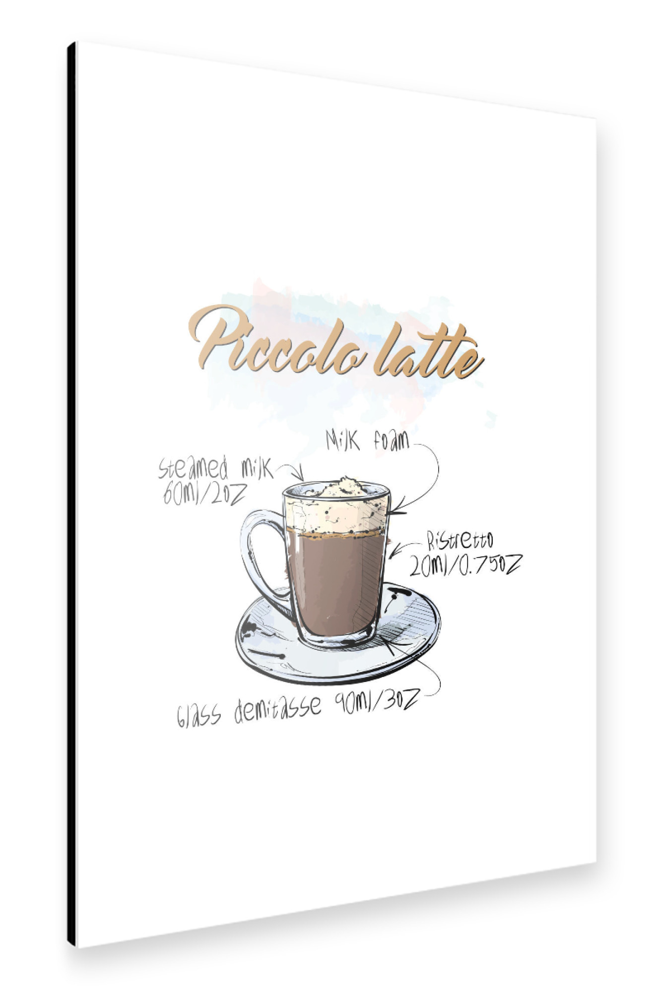 Alu-Dibond "Piccolo Latte" 75x50 cm artboxONE