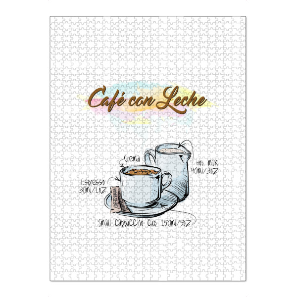 Puzzle Ravensburger "Café con Leche" artboxONE - Essen & Trinken - Rezept,Drink,Trinken,Coffee,Bar,Zucker,Tasse,Cafe,Sahne,Kaffee - Bild rezept