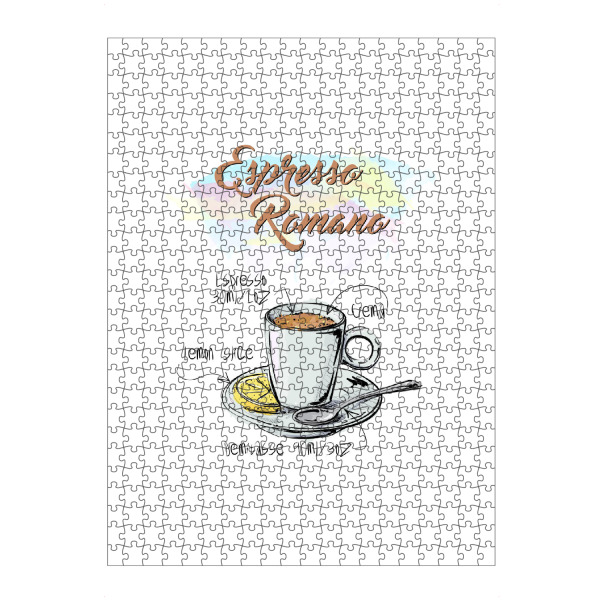 Puzzle Ravensburger "Espresso Romano" artboxONE - Essen & Trinken - Rezept,Drink,Trinken,Coffee,Bar,Zucker,Tasse,Cafe,Zitrone,Kaffee - Bild rezept