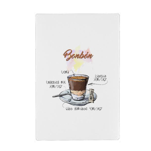 Holzbild "Bonbon coffee" artboxONE - Essen & Trinken - Rezept,Drink,Trinken,Coffee,Bar,Zucker,Tasse,Cafe,Kaffee