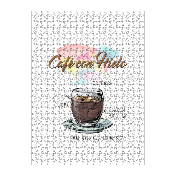 Puzzle Ravensburger "Café Con Hielo" artboxONE - Essen & Trinken - Rezept,Drink,Trinken,Coffee,Bar,Zucker,Tasse,Cafe,Ice kugel,Kaffee - Bild rezept