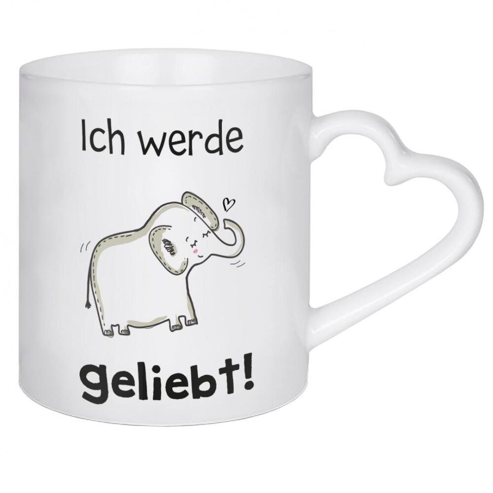 Herztasse "KIDS FASHION - Affirmation Liebe" artboxONE - Typografie,Tiere