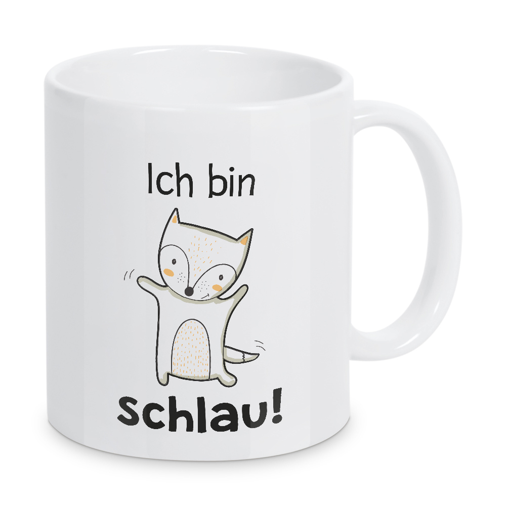 Tasse "KIDS FASHION - Affirmation schlau" artboxONE - Für Kinder,Tiere - Kinderzimmer,Babyzimmer,Junge,Mädchen,Tiere,Kissen,Tshirt,Deko,Baby,Fashion
