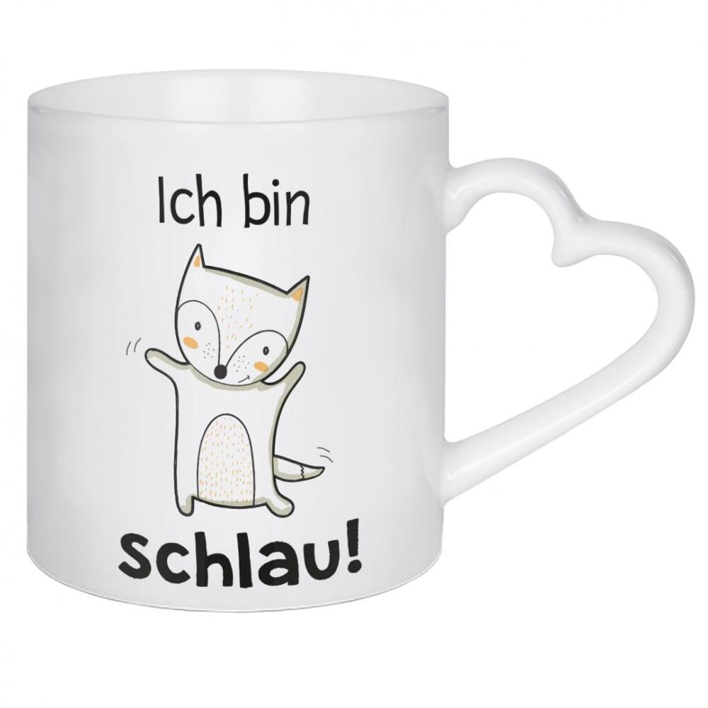 Herztasse "KIDS FASHION - Affirmation schlau" artboxONE - Für Kinder,Tiere