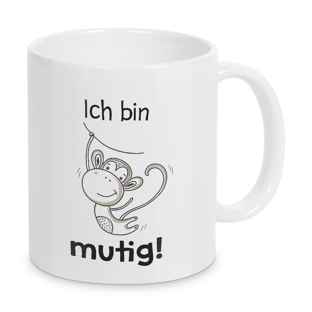 Tasse "KIDS FASHION - Affirmation mutig" artboxONE - Typografie,Tiere - Kinderzimmer,Babyzimmer,Junge,Mädchen,Tiere,Kissen,Tshirt,Deko,Baby,Fashion