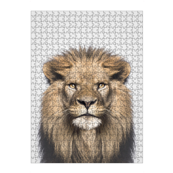 artboxONE Puzzle "Portrait of a lion in colour" artboxONE - Tiere