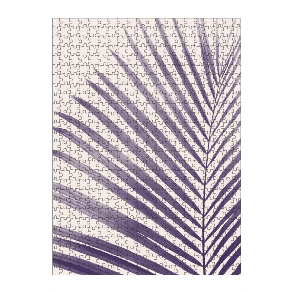 artboxONE Puzzle "Purple Palm Leaf" artboxONE - Natur,Ultraviolet